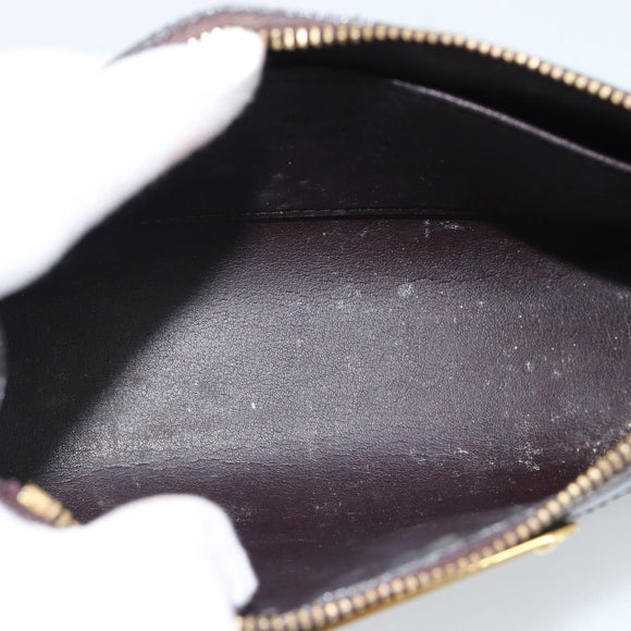 LOUIS VUITTON Monogram Vernis Trousse Cosmetics Amarante M93564 LV Auth 185484