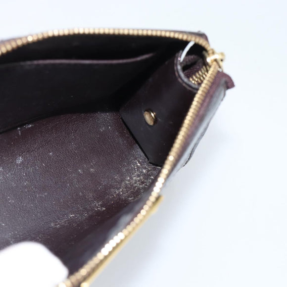 LOUIS VUITTON Monogram Vernis Trousse Cosmetics Amarante M93564 LV Auth 185484