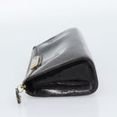 LOUIS VUITTON Monogram Vernis Trousse Cosmetics Amarante M93564 LV Auth 185484-3