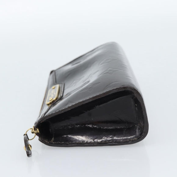 LOUIS VUITTON Monogram Vernis Trousse Cosmetics Amarante M93564 LV Auth 185484