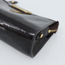 LOUIS VUITTON Monogram Vernis Trousse Cosmetics Amarante M93564 LV Auth 185484-7