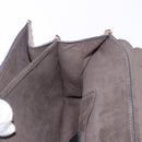 FENDI Chain Canai Shoulder Bag Leather Beige Silver Auth 185488-19