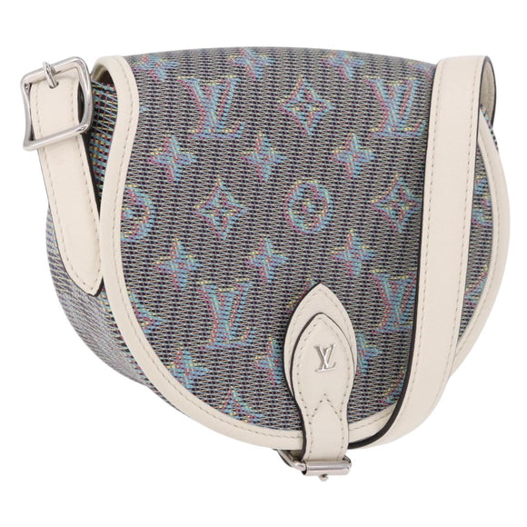 LOUIS VUITTON Monogram LV Pop Tumbutan Shoulder Bag Blue LV Auth 185489SAM