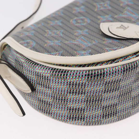 LOUIS VUITTON Monogram LV Pop Tumbutan Shoulder Bag Blue LV Auth 185489SAM