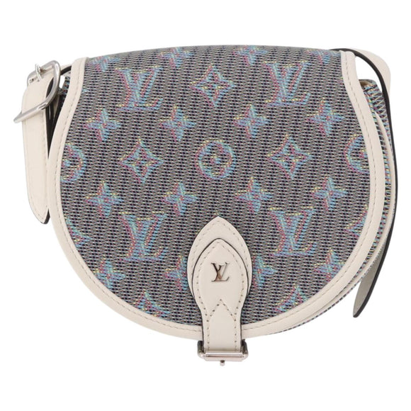 LOUIS VUITTON Monogram LV Pop Tumbutan Shoulder Bag Blue LV Auth 185489SAM