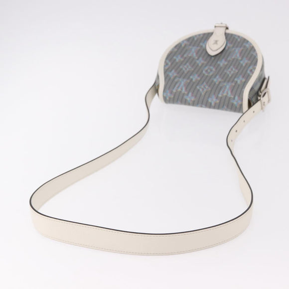 LOUIS VUITTON Monogram LV Pop Tumbutan Shoulder Bag Blue LV Auth 185489SAM