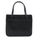Burberrys Hand Bag Leather Black Silver Auth 185493A-2