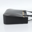 Burberrys Hand Bag Leather Black Silver Auth 185493A-4