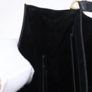CELINE Horse Carriage Shoulder Bag Leather Black Gold Auth 185494-21