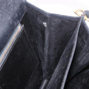 CELINE Horse Carriage Shoulder Bag Leather Black Gold Auth 185494-23