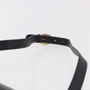 CELINE Horse Carriage Shoulder Bag Leather Black Gold Auth 185494-8