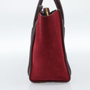 CELINE Luggage Micro Shopper Handtas Leer Bordeaux Goud Origineel 185495A-3