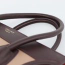 CELINE Luggage Micro Shopper Handtas Leer Bordeaux Goud Origineel 185495A-8