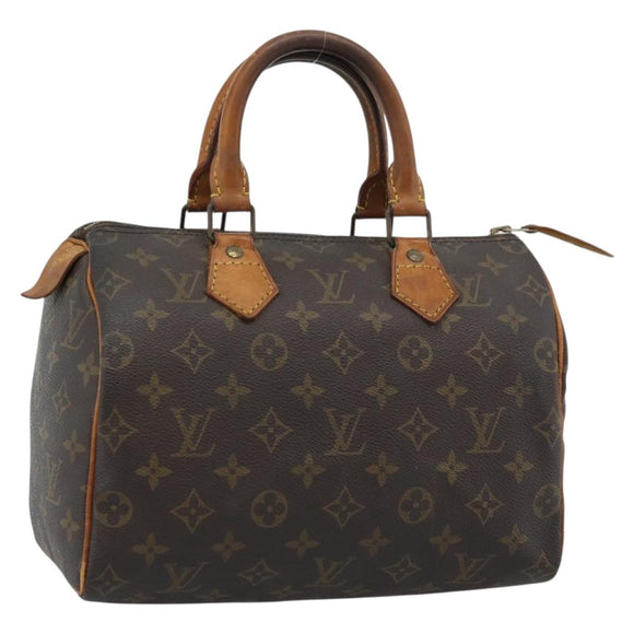 LOUIS VUITTON Monogram Speedy 25 Hand Bag M41528 LV Auth 185496