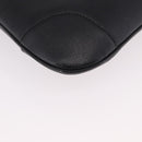 GUCCI Bamboo Shoulder Bag Leather Black Gold 001 4096 Auth 185498-10