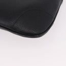 GUCCI Bamboo Shoulder Bag Leather Black Gold 001 4096 Auth 185498-11