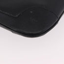 GUCCI Bamboo Shoulder Bag Leather Black Gold 001 4096 Auth 185498-13