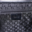 GUCCI Bamboo Shoulder Bag Leather Black Gold 001 4096 Auth 185498-16