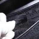 GUCCI Bamboo Shoulder Bag Leather Black Gold 001 4096 Auth 185498-22