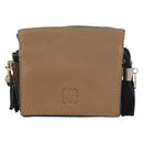LOEWE Pouch Shoulder Bag Leather Brown Auth 185499V-13