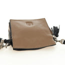LOEWE Pouch Shoulder Bag Leather Brown Auth 185499V-6