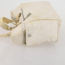 CHANEL Paris Biarritz GM Hand Bag Canvas White Silver CC Auth 185503-5