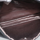 PRADA Hand Pouch Hand Bag Nylon Black Silver Auth 185505V-16