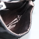 PRADA Hand Pouch Hand Bag Nylon Black Silver Auth 185505V-17