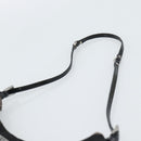 PRADA Hand Pouch Hand Bag Nylon Black Silver Auth 185505V-8
