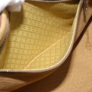 GUCCI GG Supreme Web Sherry Line Hand Bag PVC Beige Gold Auth 185508-20