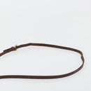 FENDI Zucchino Canvas Mamma Baguette Shoulder Bag Beige Gold Auth 185509-9