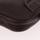 LOEWE Shoulder Bag Leather Brown Gold Auth 185510A-18