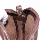 LOEWE Shoulder Bag Leather Brown Gold Auth 185510A-23