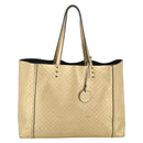 BOTTEGA VENETA Mirage Tote Bag Leather Gold Auth 185512-13