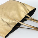 BOTTEGA VENETA Mirage Tote Bag Leather Gold Auth 185512-6