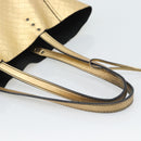 BOTTEGA VENETA Mirage Tote Bag Leather Gold Auth 185512-7