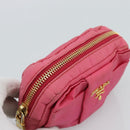 PRADA Pouch Nylon 2 Set Pink Blue Auth 185516-13