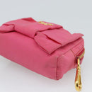 PRADA Pouch Nylon 2 Set Pink Blue Auth 185516-15