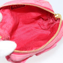 PRADA Pouch Nylon 2 Set Pink Blue Auth 185516-16