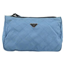 PRADA Pouch Nylon 2 Set Pink Blue Auth 185516-2