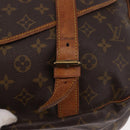 LOUIS VUITTON Monogram Saumur 43 Schoudertas M42252 LV Auth 185526-20
