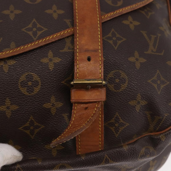 LOUIS VUITTON Monogram Saumur 43 Schoudertas M42252 LV Auth 185526