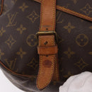 LOUIS VUITTON Monogram Saumur 43 Schoudertas M42252 LV Auth 185526-9