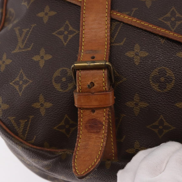 LOUIS VUITTON Monogram Saumur 43 Schoudertas M42252 LV Auth 185526