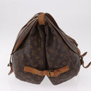 LOUIS VUITTON Monogram Saumur 43 Schoudertas M42252 LV Auth 185526-3