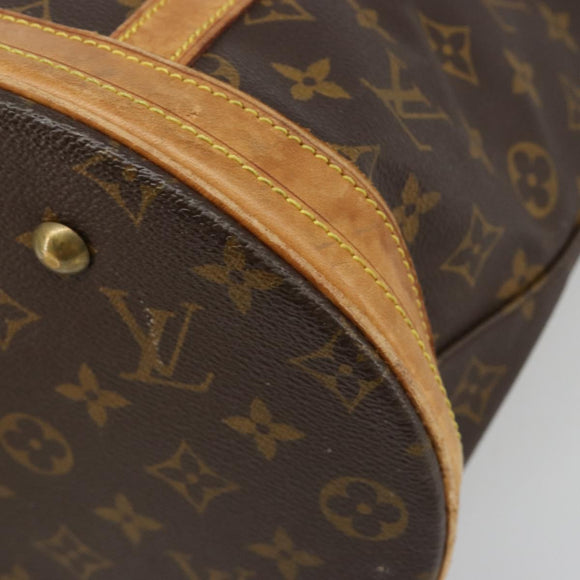 LOUIS VUITTON Monogram Bucket GM Shoulder Bag M42236 LV Auth 185527