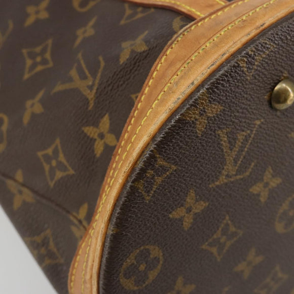 LOUIS VUITTON Monogram Bucket GM Shoulder Bag M42236 LV Auth 185527