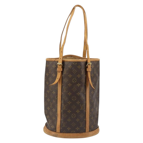 LOUIS VUITTON Monogram Bucket GM Shoulder Bag M42236 LV Auth 185527