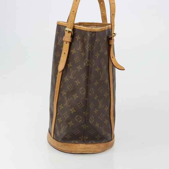 LOUIS VUITTON Monogram Bucket GM Shoulder Bag M42236 LV Auth 185527