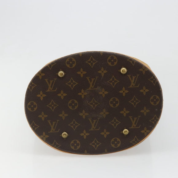 LOUIS VUITTON Monogram Bucket GM Shoulder Bag M42236 LV Auth 185527